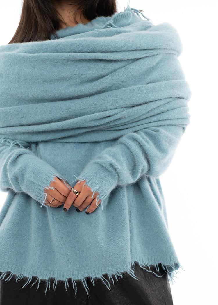 RUNDHOLZ DIP KNITTED SCARF