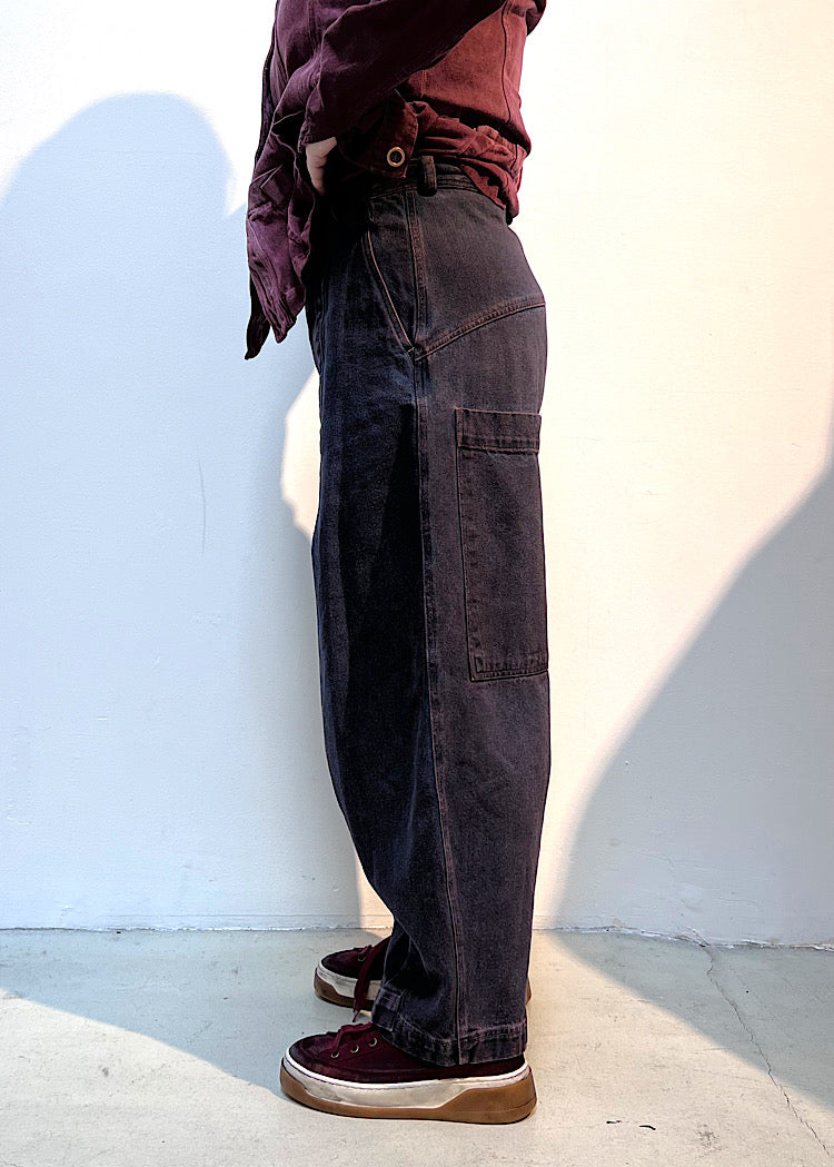DENIM BALLOON TROUSER *FOREST CLOUD* (Shown in CRY CLOUD)