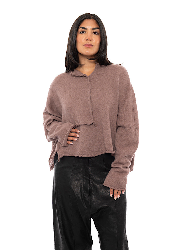 BOILED WOOL KNITTED PULLOVER