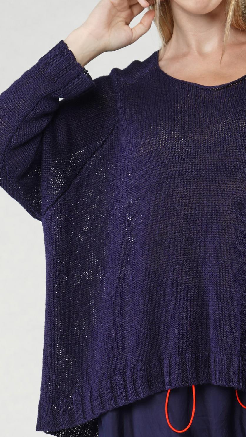 PRE-ORDER RUNDHOLZ DIP PULLOVER *GREIGE* (Shown in OCEAN)