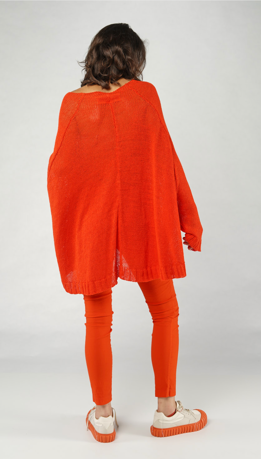 PRE-ORDER RUNDHOLZ DIP PULLOVER *GREIGE* (Shown in MANDARINE)