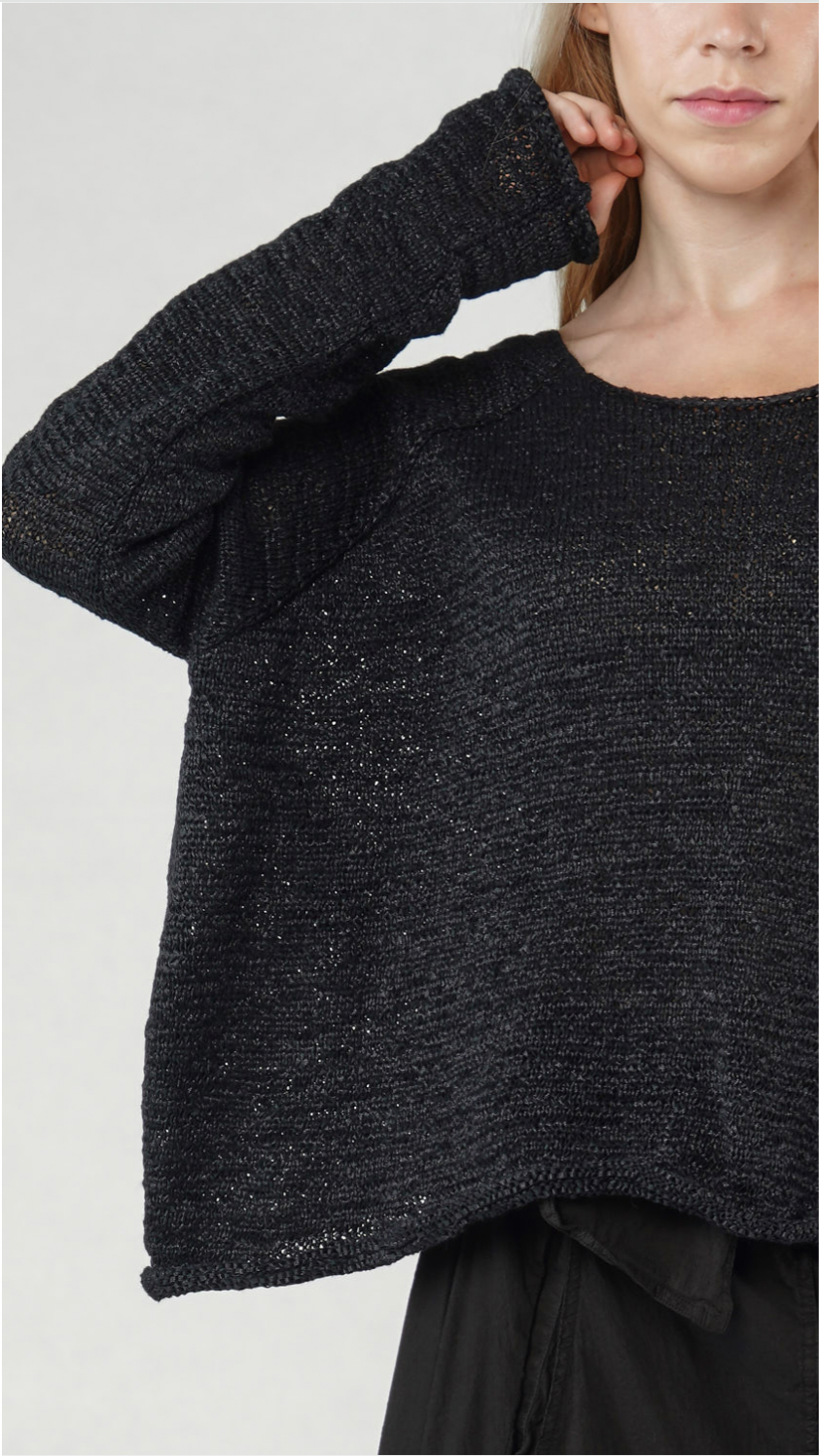 PRE-ORDER RUNDHOLZ DIP PULLOVER *OCEAN* (Shown in BLACK)