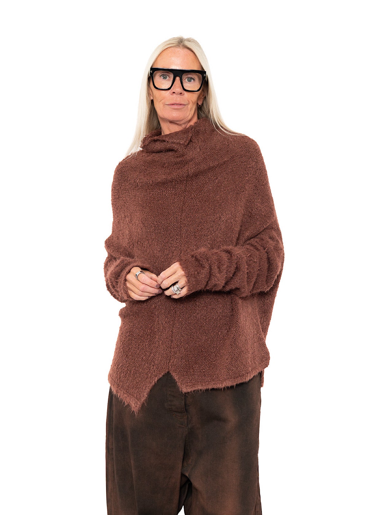 RELAXED SILK KNIT PULLOVER
