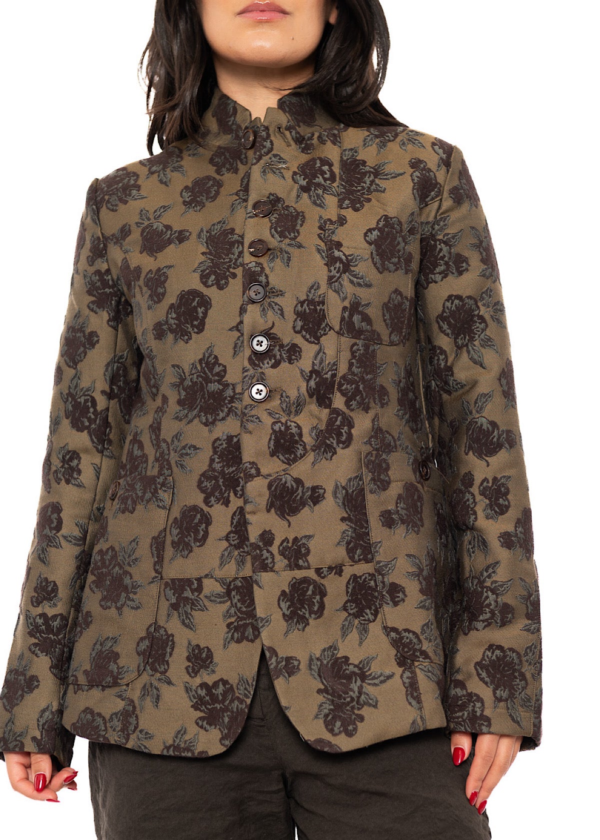 HERITAGE FLORAL STAND COLLAR JACKET
