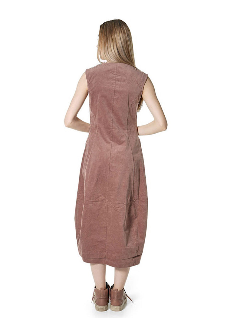 STRETCH-VELVET BALLOON DRESS *BLACK* (Shown in CRYSTAL)