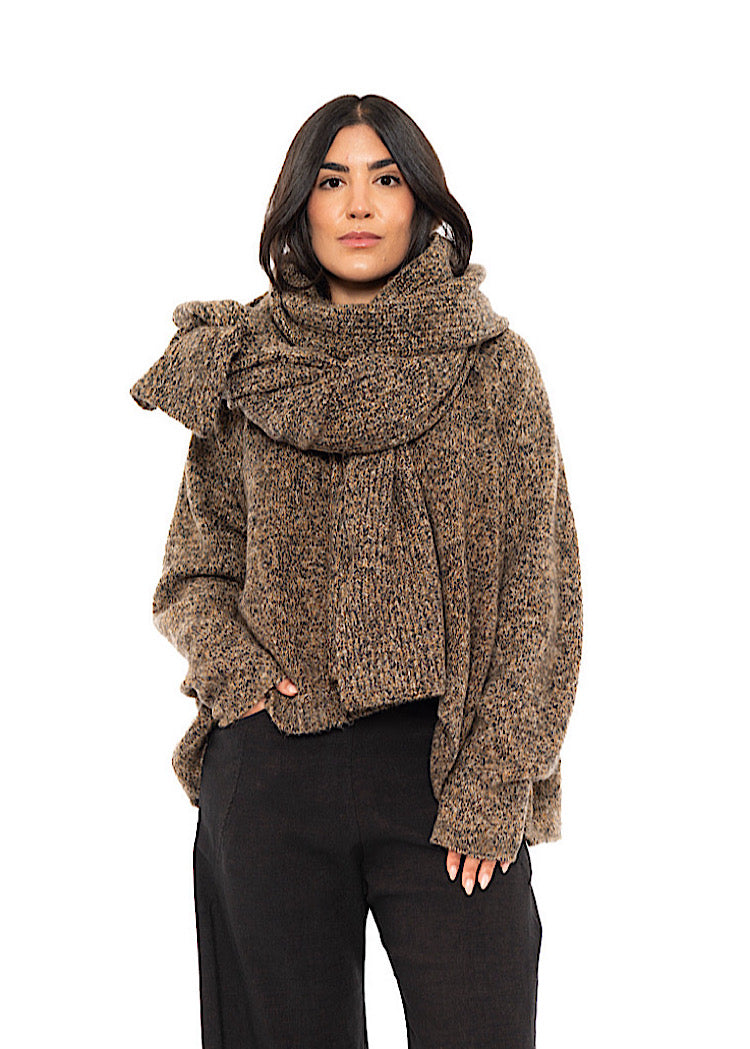 MÉLANGE KNITTED SCARF
