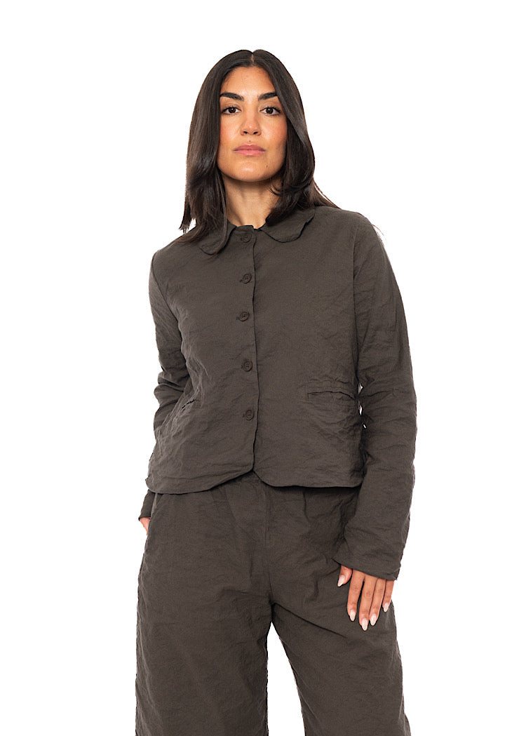 SIGNATURE CRINKLE BOXY JACKET