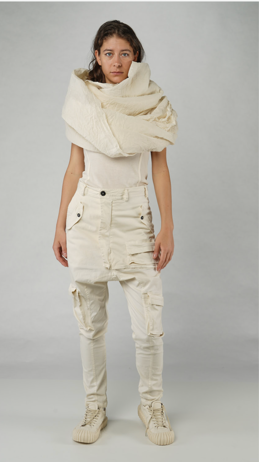 PRE-ORDER RUNDHOLZ DIP SCARF *SEMI BLEACH PAPER* (Shown in GREIGE PAPER)