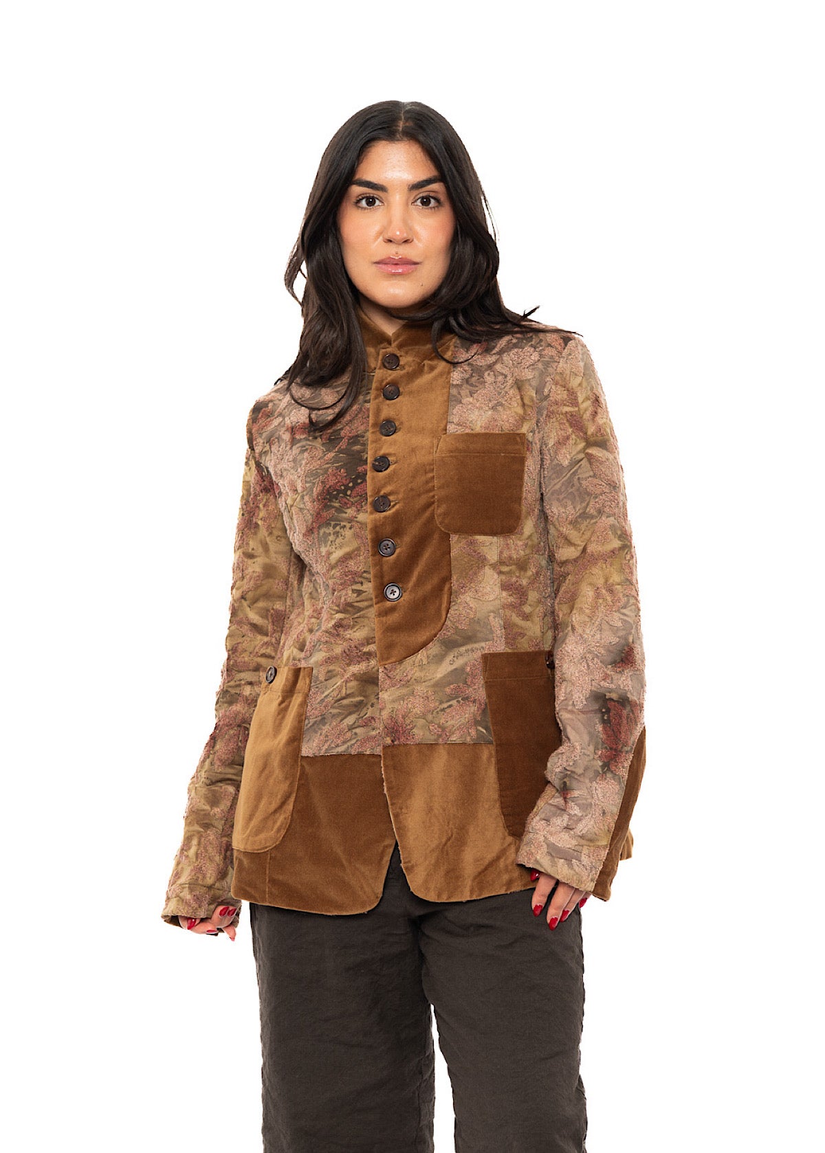 TEXTURED STRAIGHT-CUT JACKET