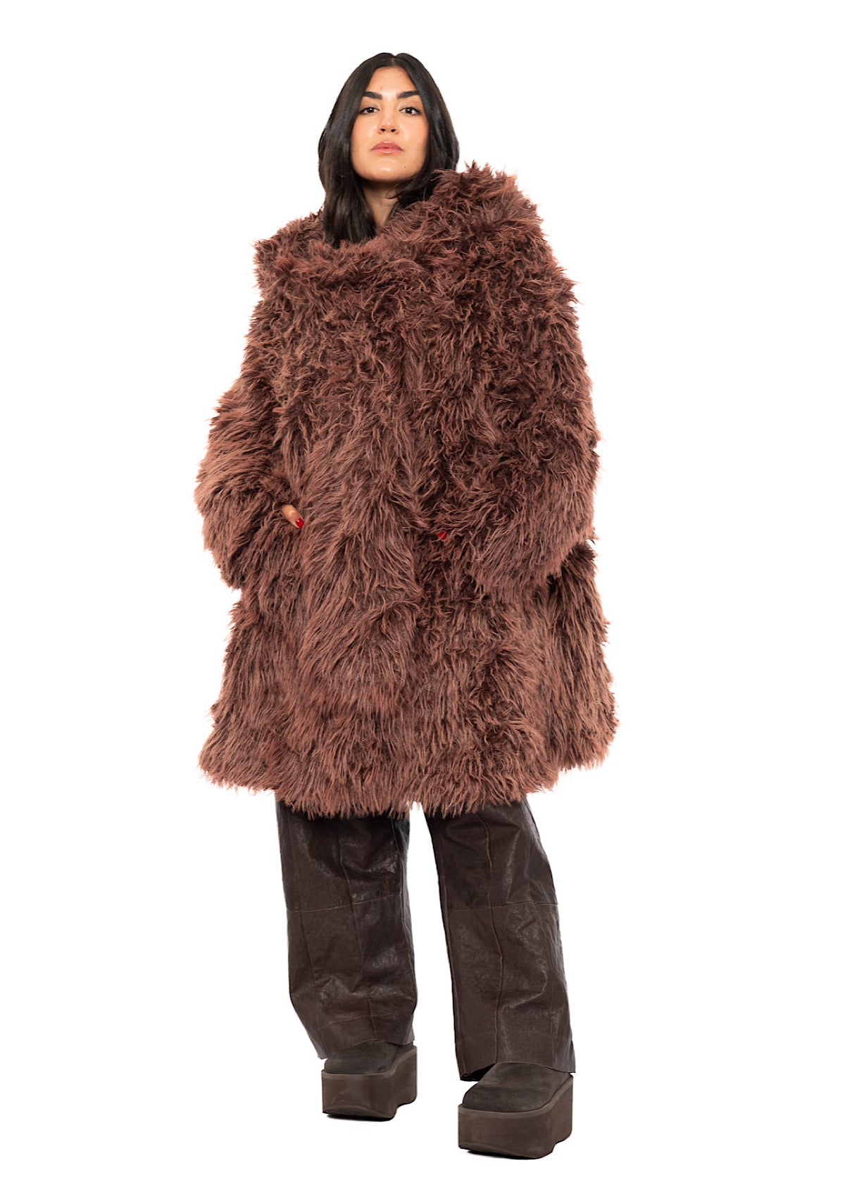 STATEMENT FAUX FUR COAT