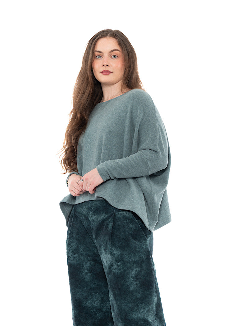 SIGNATURE COTTON-FLEECE KIRA PULLOVER