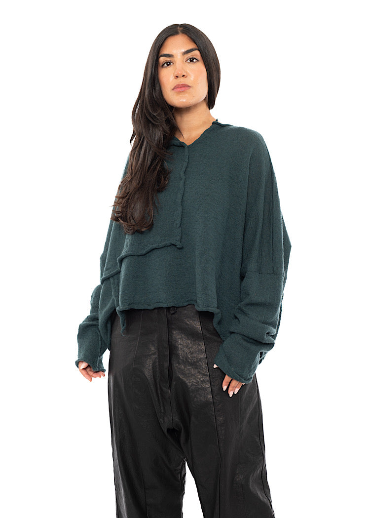 BOILED WOOL KNITTED PULLOVER