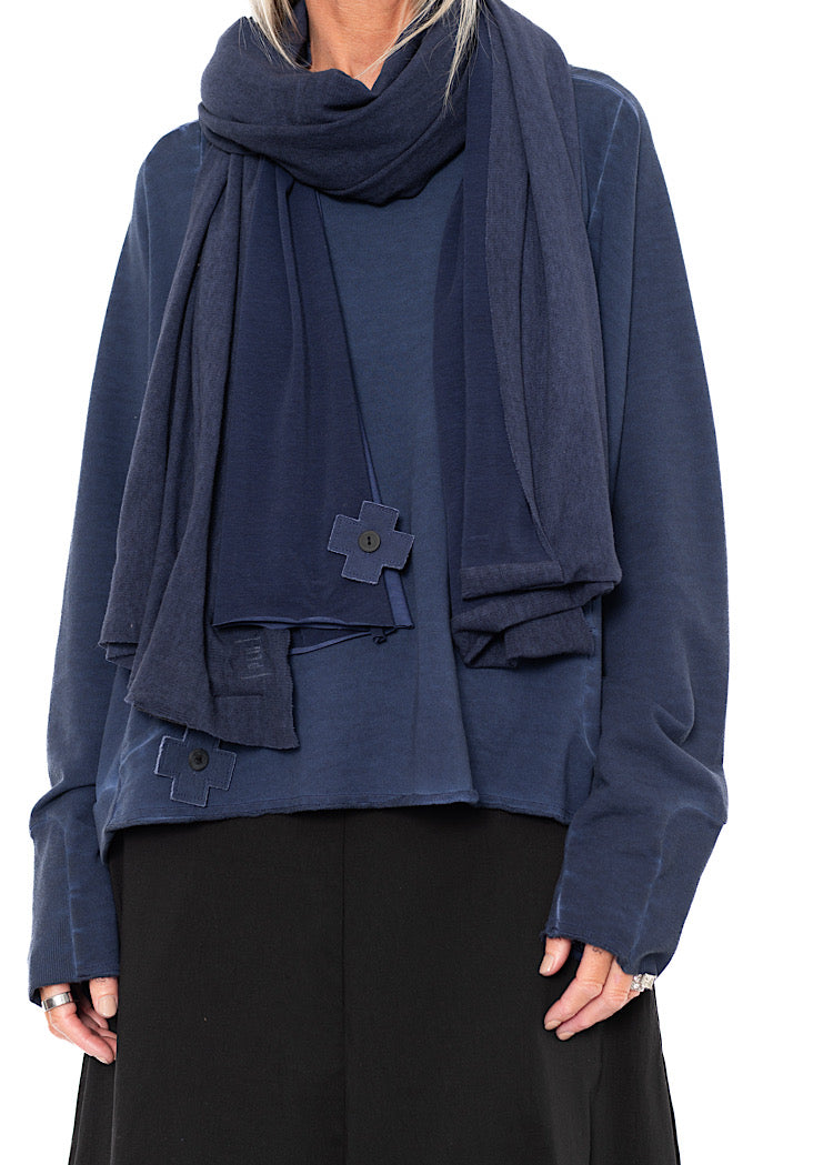 MESH OVERLAY SCARF