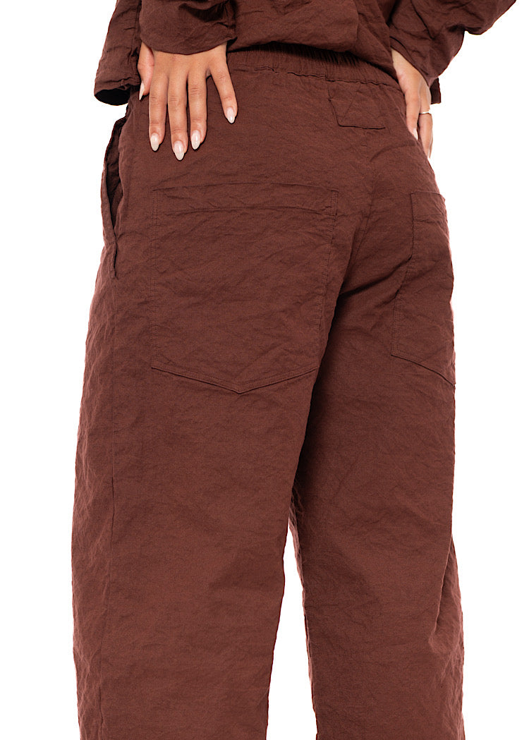 SIGNATURE CRINKLE STRAIGHT LEG TROUSER