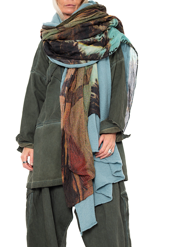 RUNDHOLZ DIP KNITTED SCARF