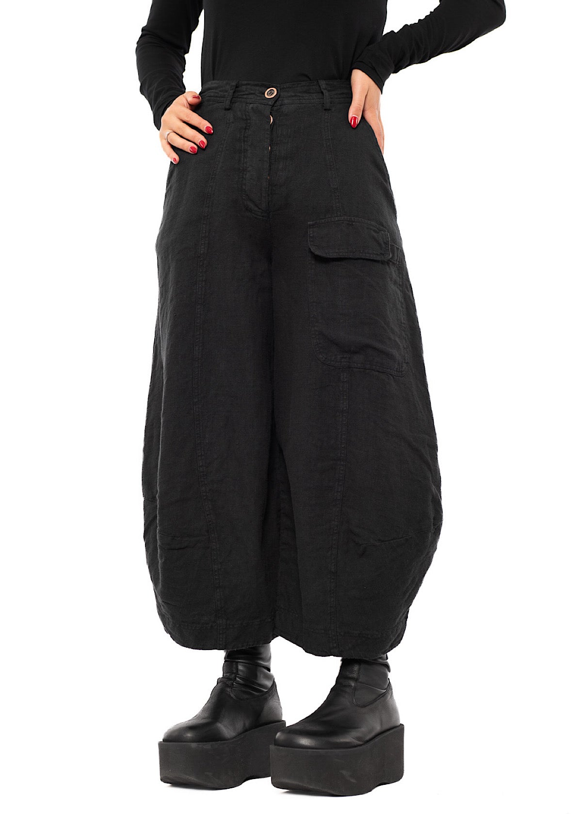 WINTER LINEN BALLOON TROUSER
