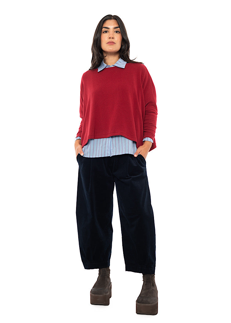 SIGNATURE COTTON-FLEECE KIRA PULLOVER