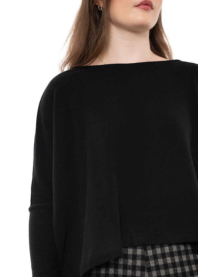 SIGNATURE COTTON-FLEECE KIRA PULLOVER