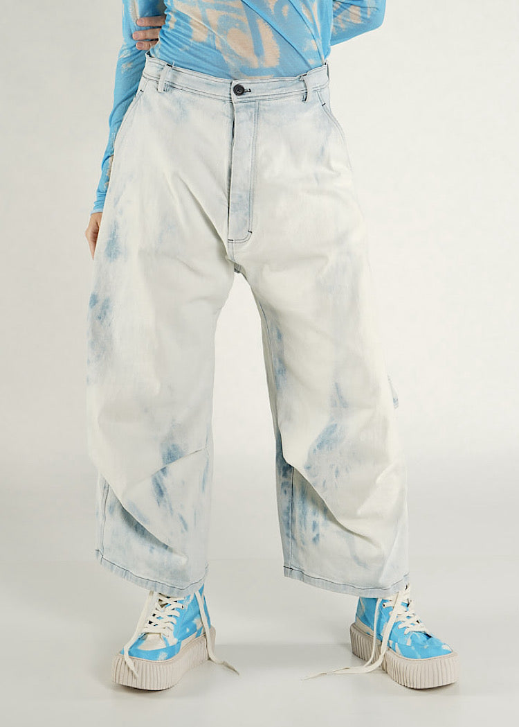 PRE-ORDER RUNDHOLZ MAINLINE TROUSER *INDIGO STONEWASH* (Shown in INDIGO FADED)