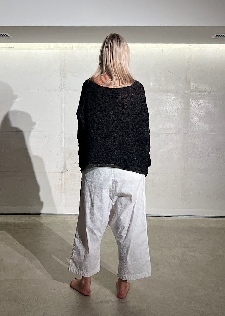 PRE-ORDER RUNDHOLZ DIP TROUSER *BLACK* (Shown in SEMI BLEACH)