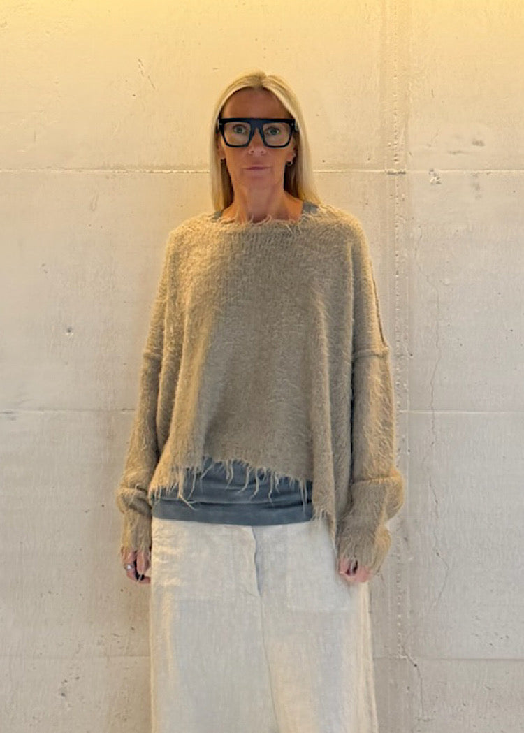 PRE-ORDER RUNDHOLZ DIP PULLOVER *SEAWEED* (Shown in LINEN)