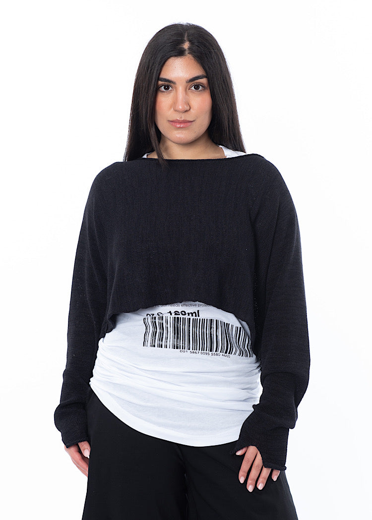 RUNDHOLZ BLACK LABEL CROPPED PULLOVER