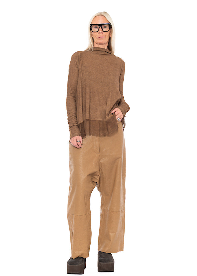 RELAXED NETTED HEM T-SHIRT