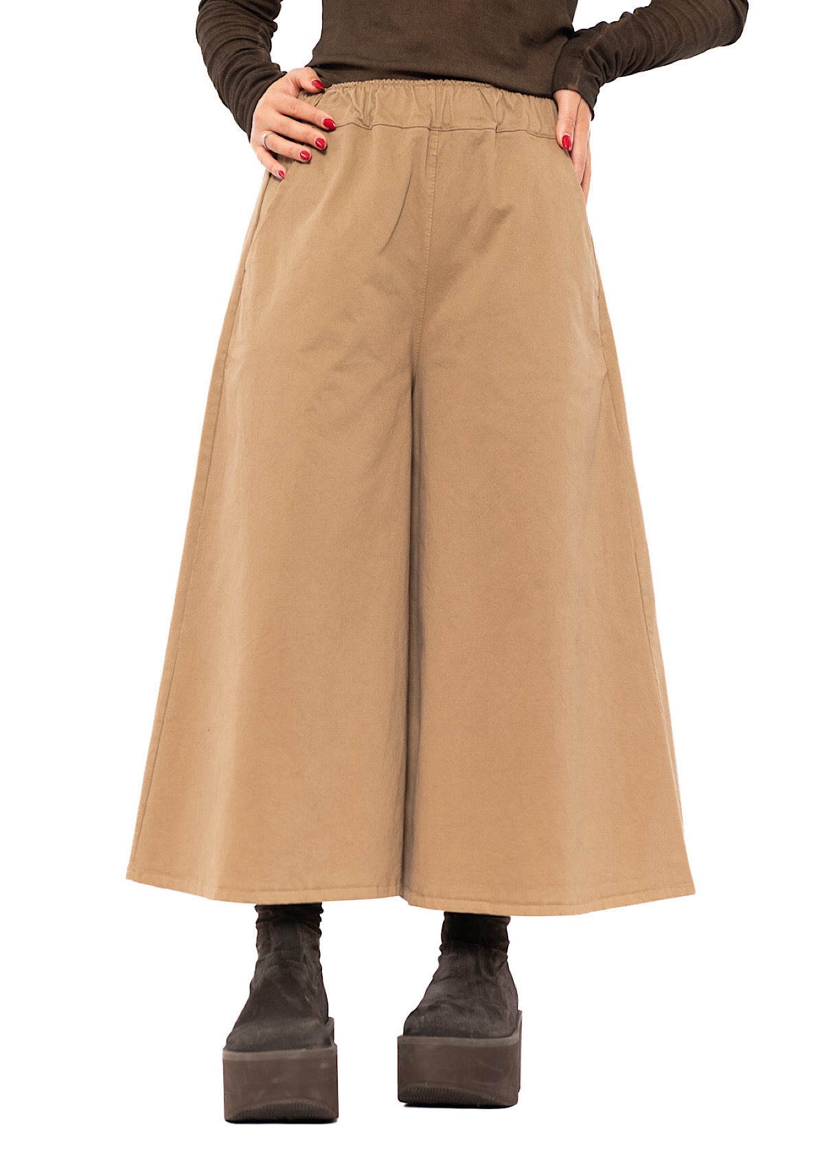 CROPPED LENGTH COTTON TROUSER