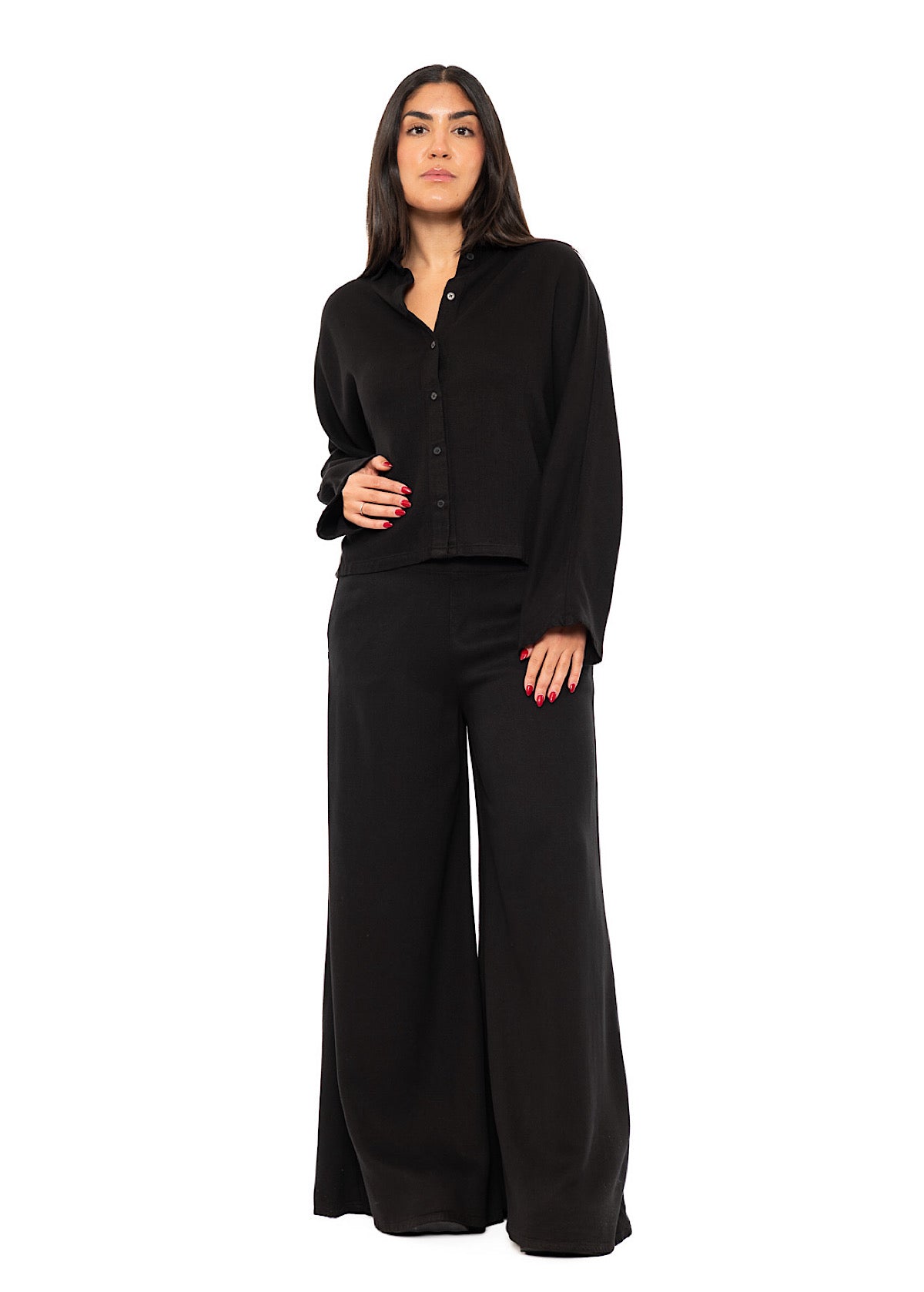 HIGH-WAISTED WIDE LEG TROUSER