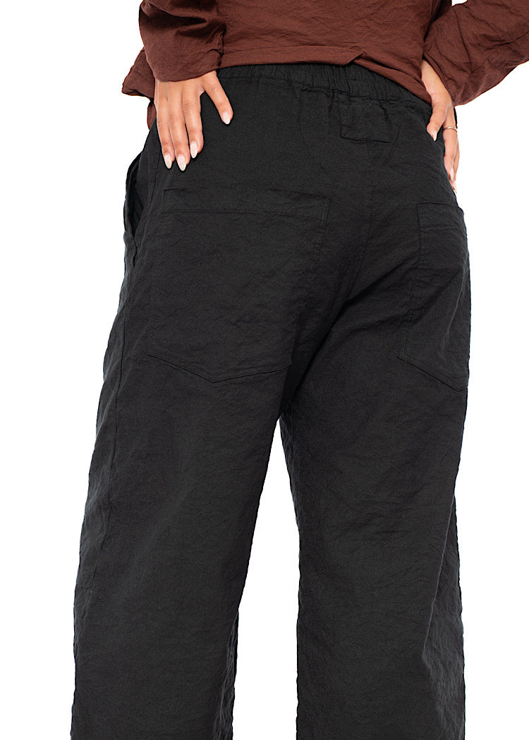 SIGNATURE CRINKLE STRAIGHT LEG TROUSER