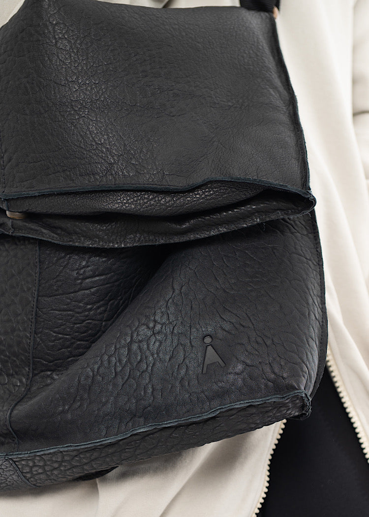 SORT AARHUS LEATHER BAG