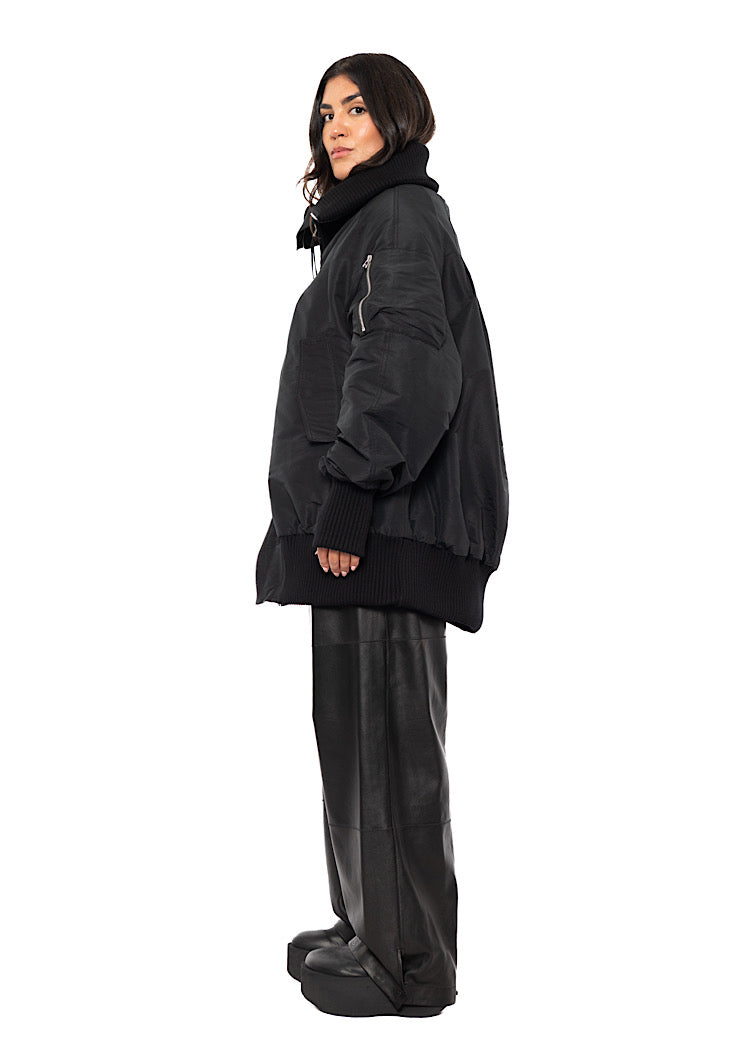 OVERSIZED PADDED BOMBER JACKET