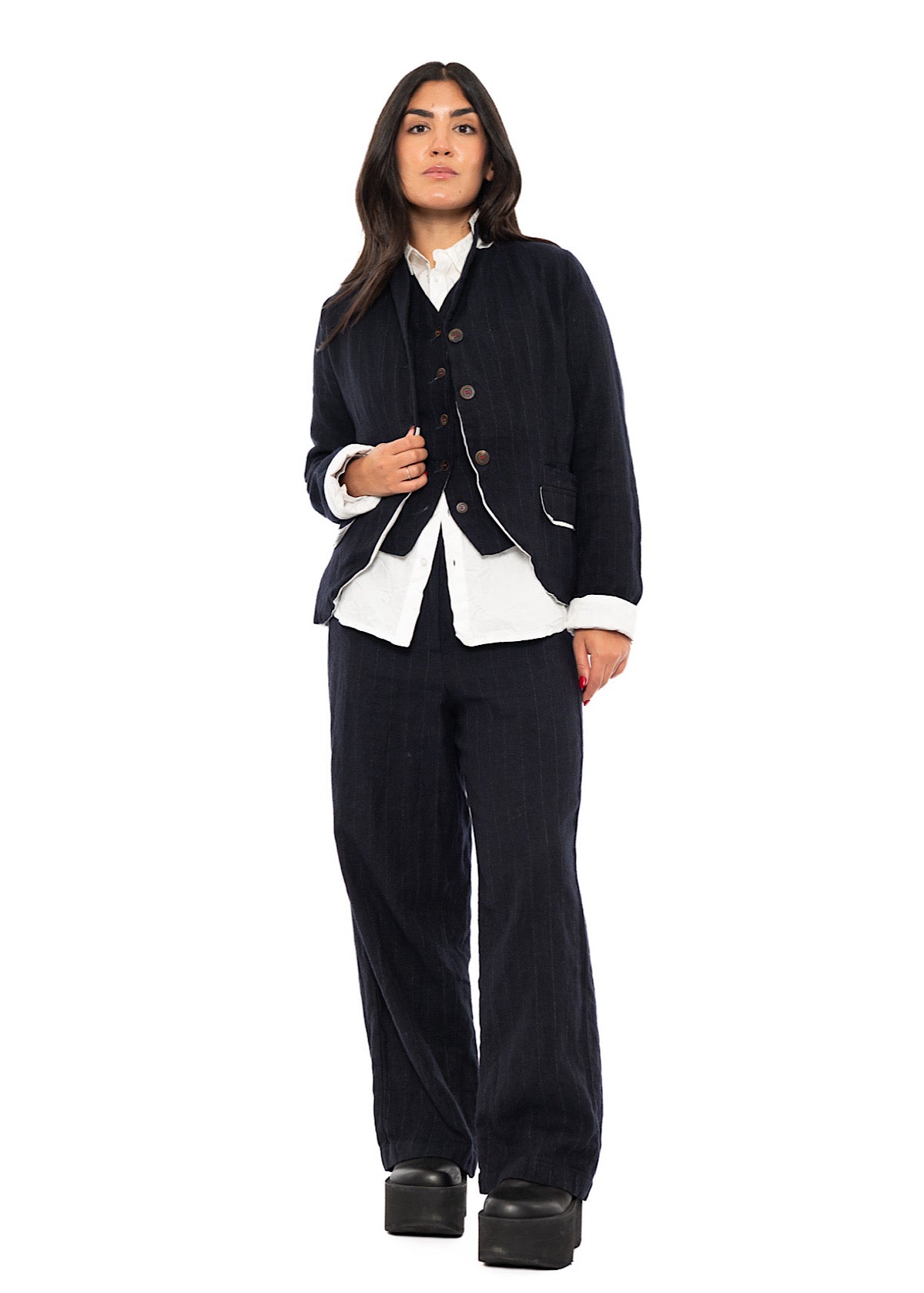PINSTRIPE GINETTE WAISTCOAT