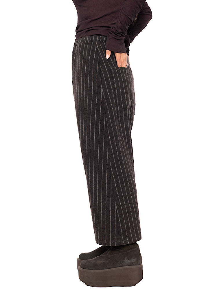DROP CROTCH WOOL TROUSER