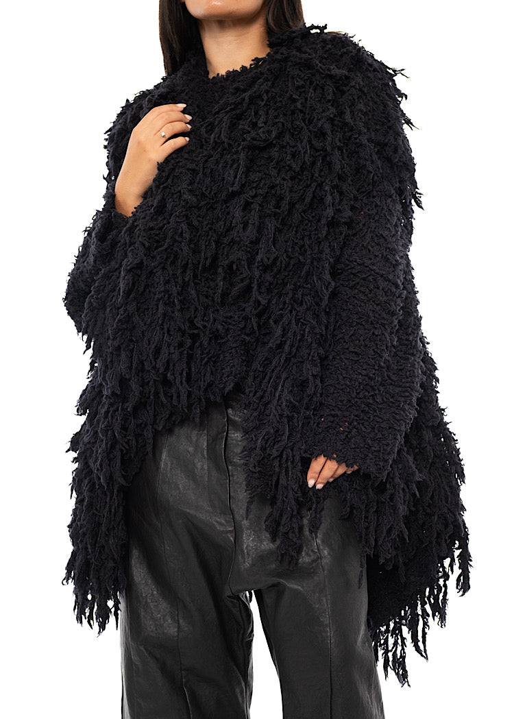 TEXTURED WOOL BLEND GILET