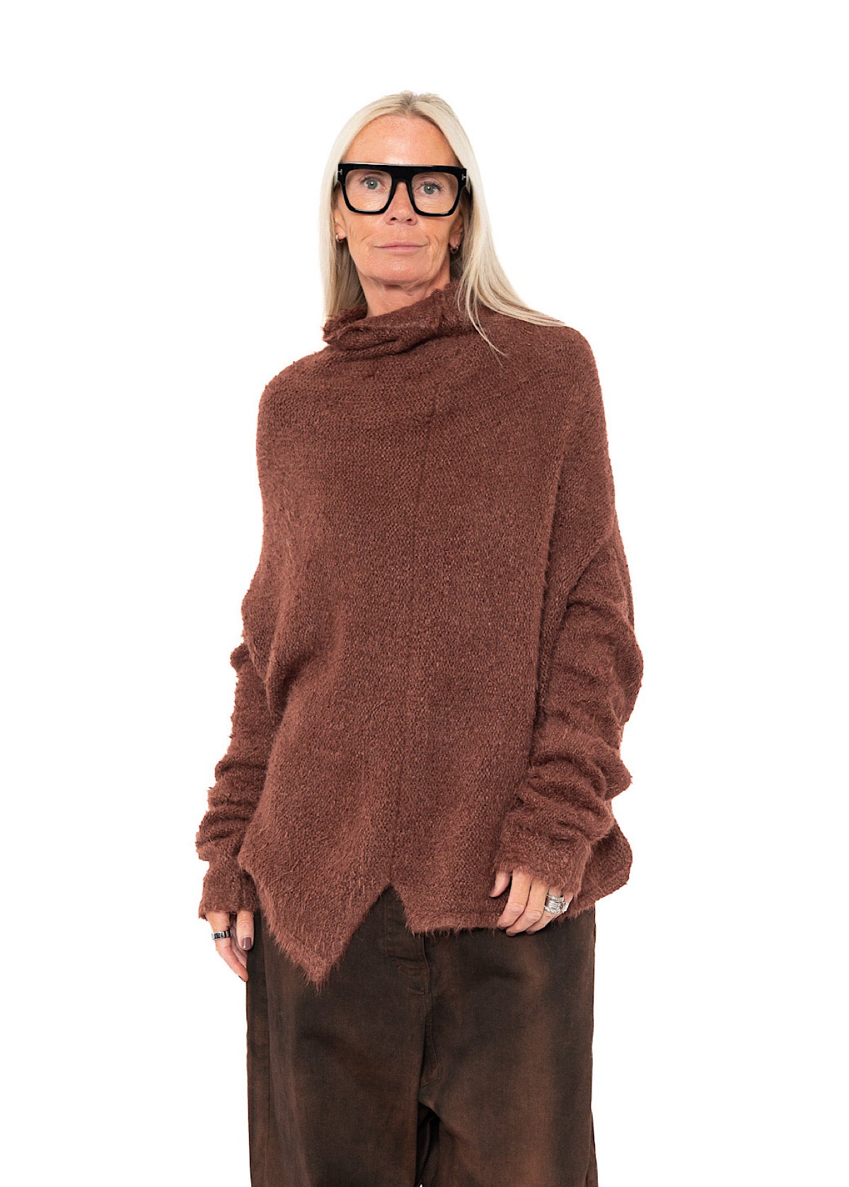 RELAXED SILK KNIT PULLOVER
