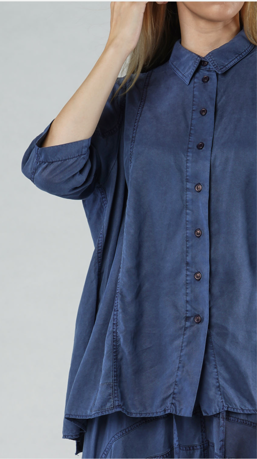 PRE-ORDER RUNDHOLZ BLACK LABEL SHIRT *MALIBU PIGMENT* (Shown in NAVY PIGMENT)