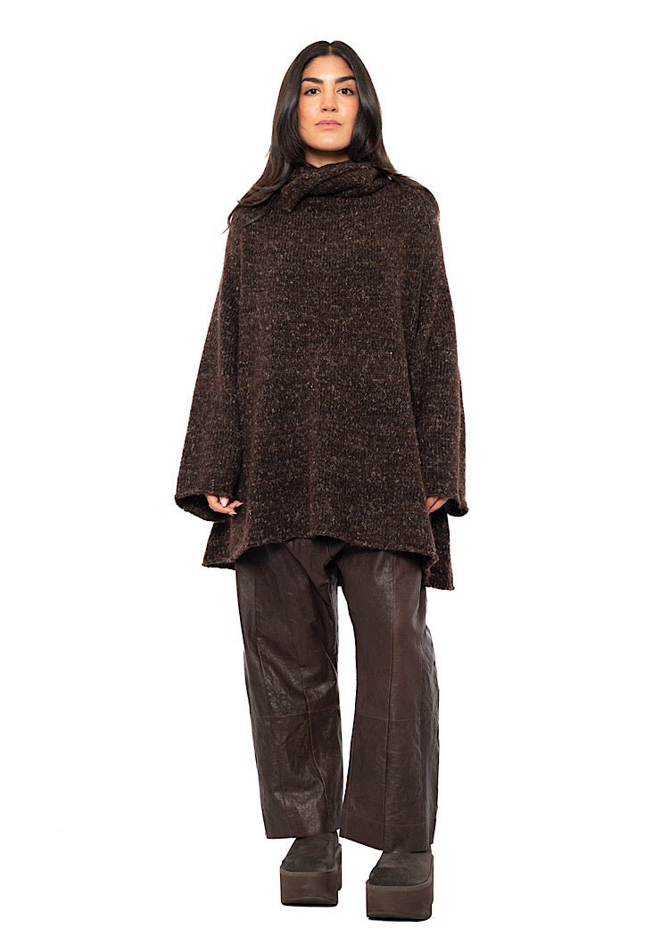 RELAXED MARLED KNIT TUNIC