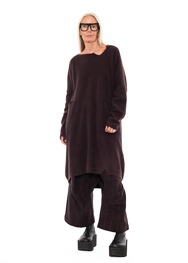SIGNATURE RACCOON HAIR KNITTED TUNIC