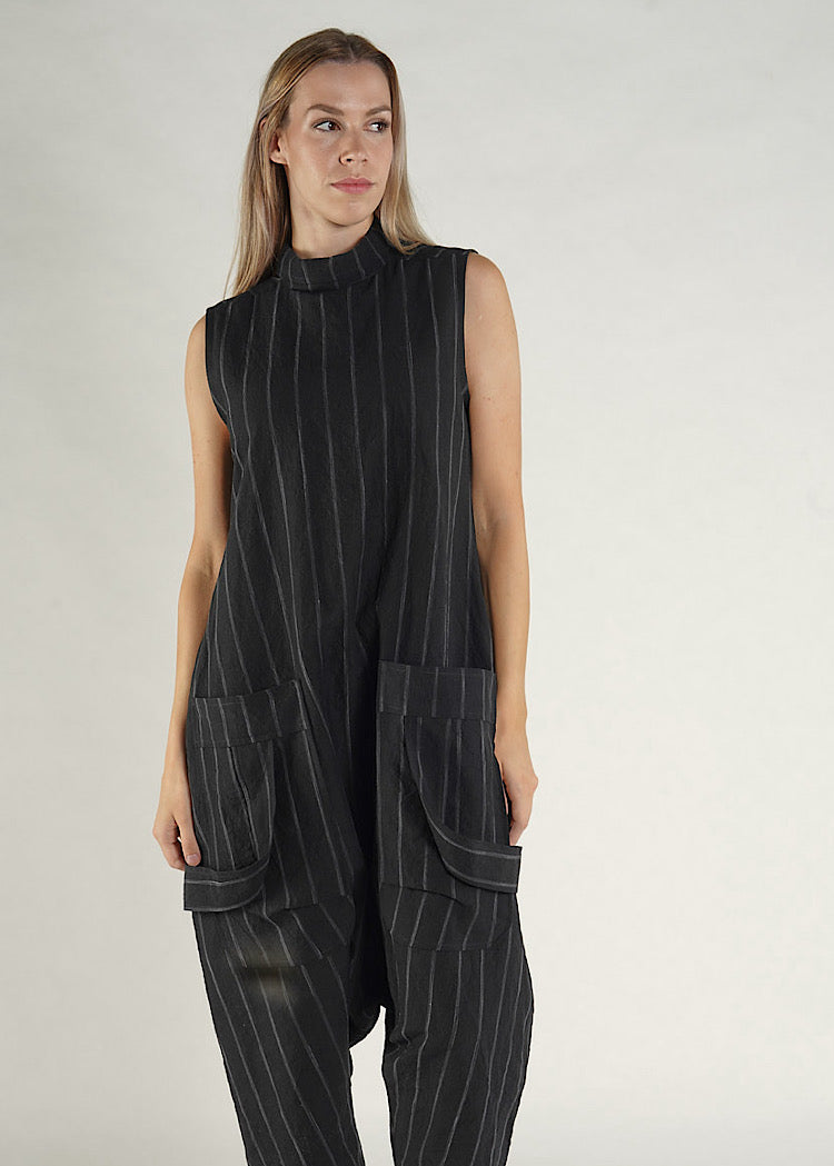 PRE-ORDER RUNDHOLZ MAINLINE OVERALL *NAVY STRIPE* (Shown in BLACK STRIPE)