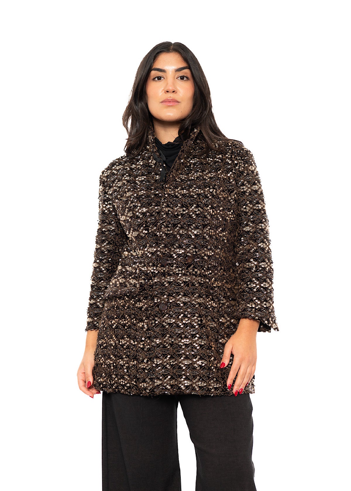 BEADED DOUBLE-BREASTED JACKET
