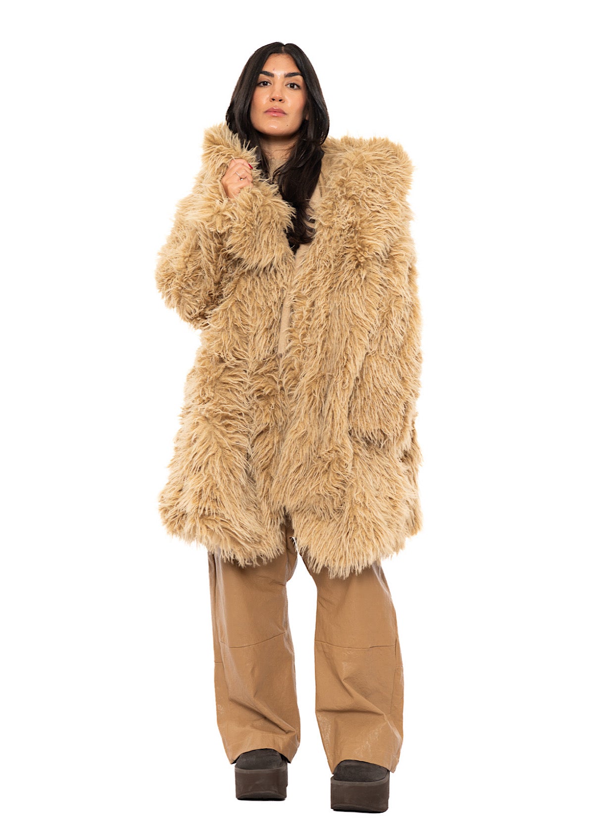 STATEMENT FAUX FUR COAT