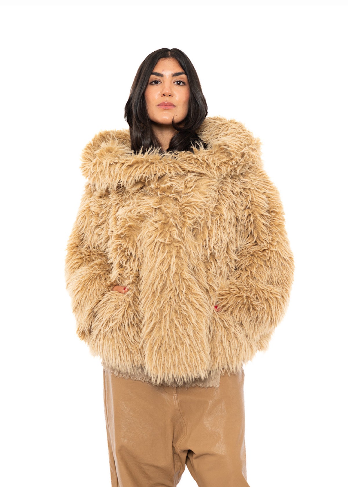 OVERSIZED FAUX FUR JACKET