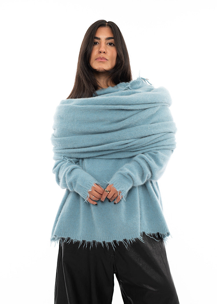 RUNDHOLZ DIP KNITTED SCARF