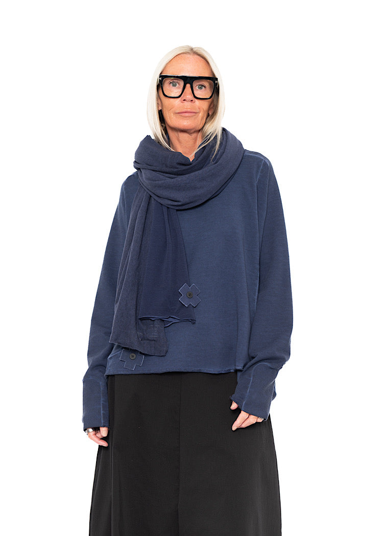 MESH OVERLAY SCARF