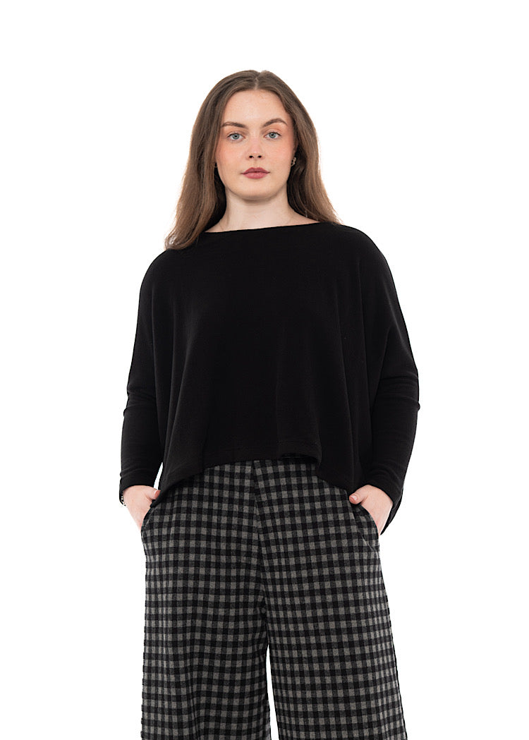 SIGNATURE COTTON-FLEECE KIRA PULLOVER