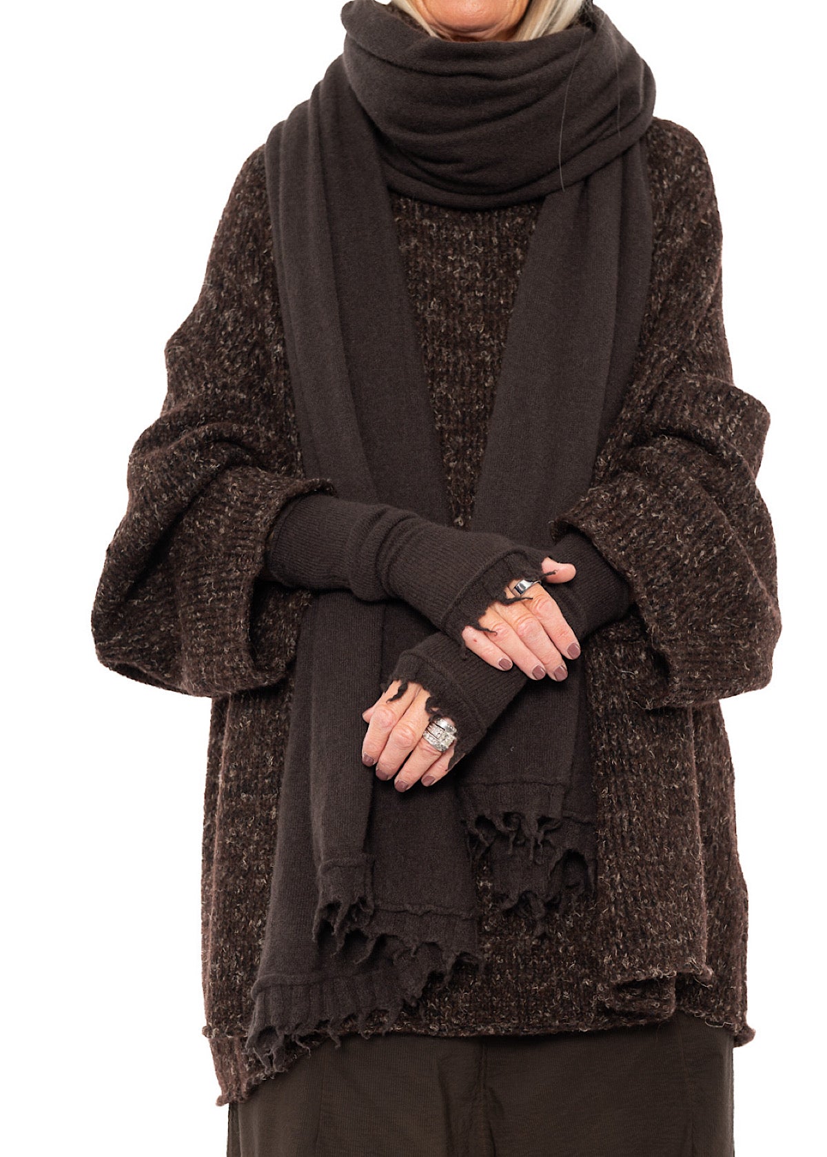 SIGNATURE CASHMERE FINGERLESS CUFF