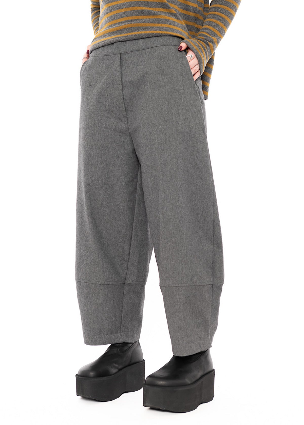 STRUCTURED COTTON-MIX RIMA D TROUSER