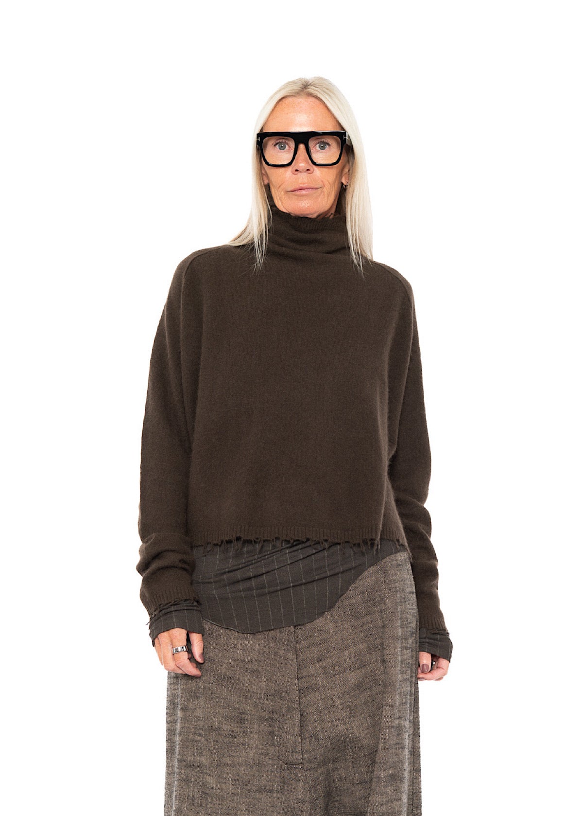 PINSTRIPE LAYERING T-SHIRT