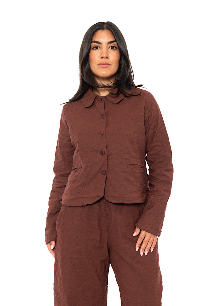 SIGNATURE CRINKLE BOXY JACKET